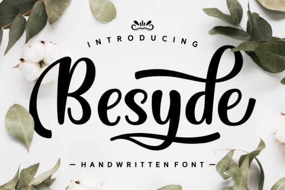Besyde: A Handwritten Typeface for Digital Elegance