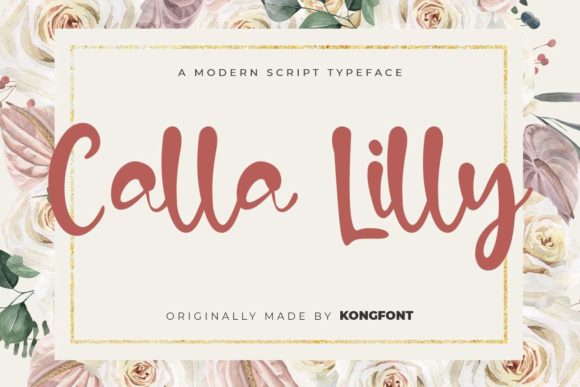 Calla Lilly Font: A Playful Script for Editorial Design