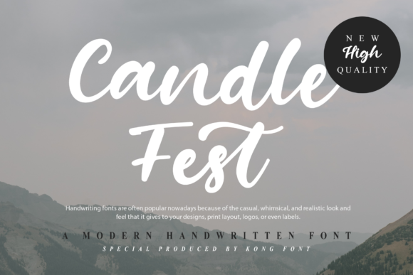 Candle Fest Font: A Playful Script for Editorial Design