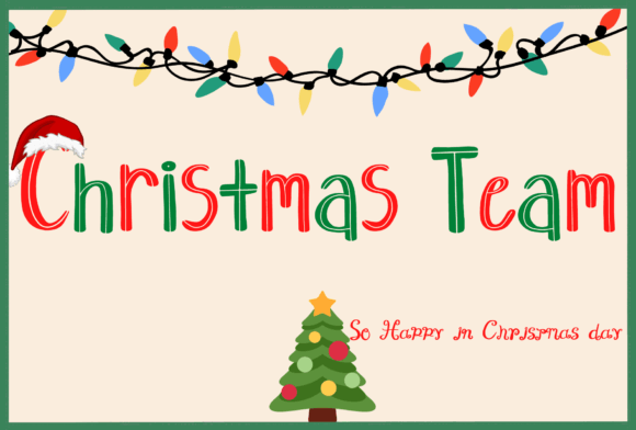 Christmas Team: A Festive Handwritten Font