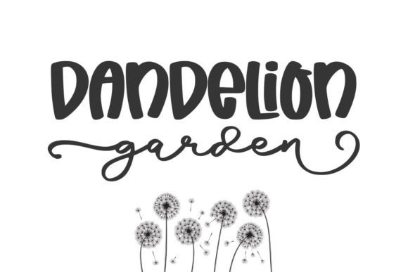 Dandelion Garden Duo: A Playful Script Font for Creative Websites