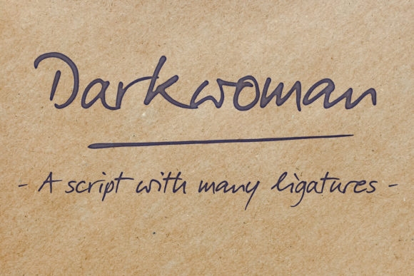 Darkwoman Font: A Delicate Script for Editorial Elegance