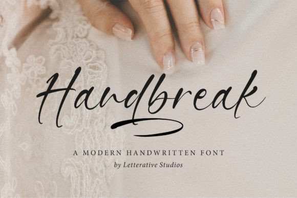 Handbreak: A Modern Handwritten Font for Creative Branding