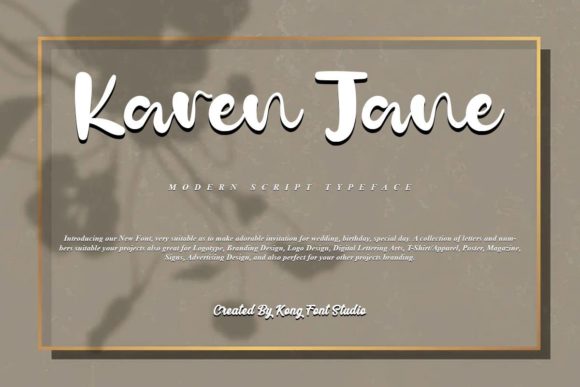 Karen Jane Font: A Playful Handwritten Typeface for Creative Campaigns