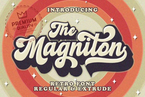 Magniton: A Bold Script Font for Editorial Design