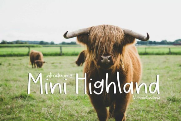 Mini Highland Font for Creative Projects