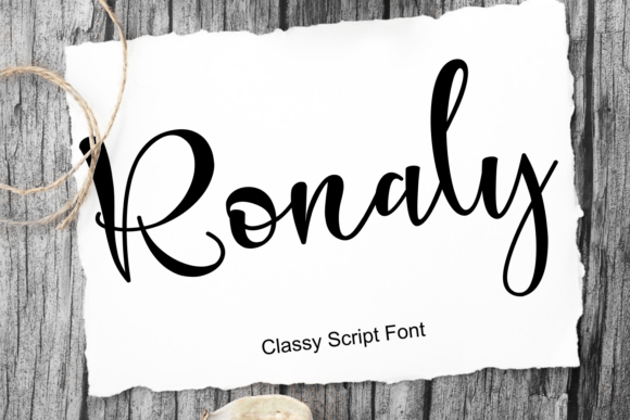 Ronaly: A Fresh Handwritten Font
