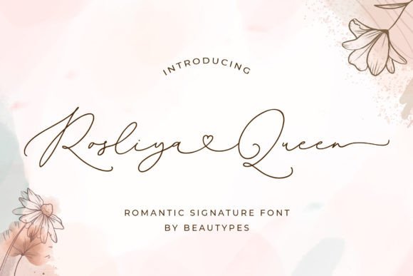 Rosliya Queen Font for Elegant Design Projects