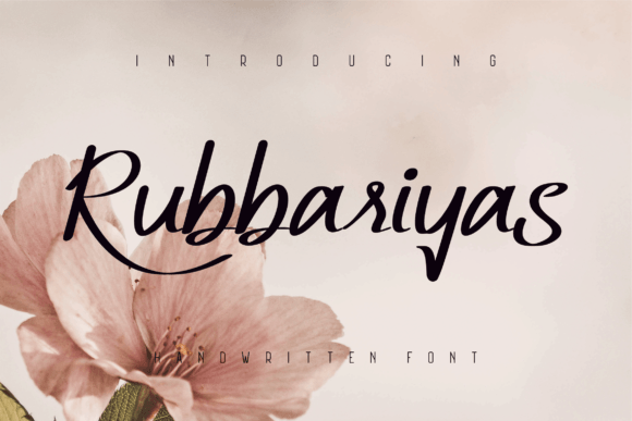 Rubbariyas Font for Business Branding