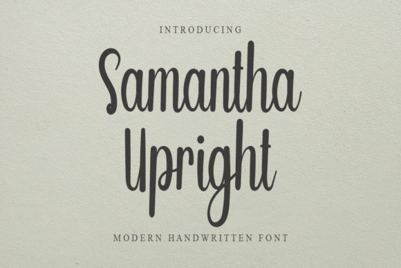 Samantha Upright Font for Branding Projects