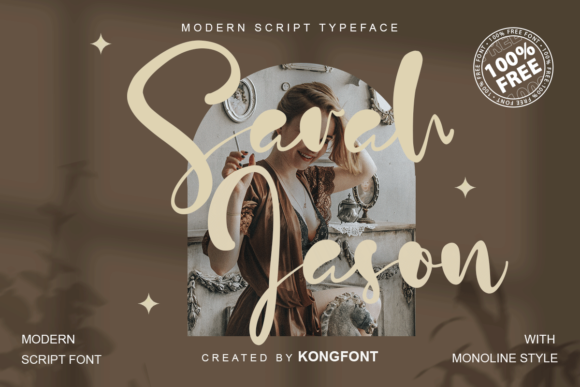 Sarah Jason Font for Editorial Design and Branding Projects
