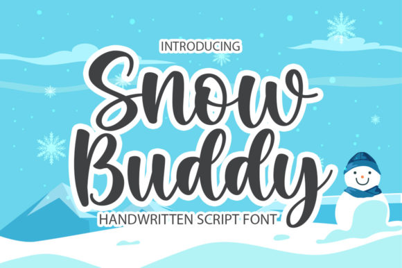 Snow Buddy Font: A Handwritten Typeface for Crafting Elegance