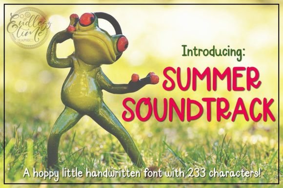 Summer Soundtrack Font: A Handwritten Typeface for Creative Projects