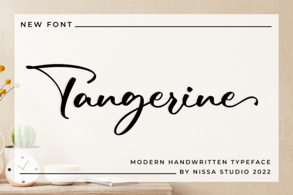 Tangerine Font Adds a Luxurious Touch to Branding