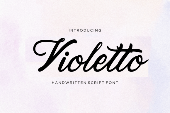 Violetto Font: Elegant Script for Editorial Design