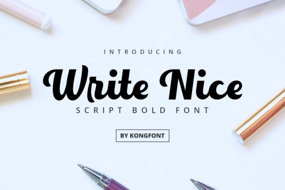 Write Nice Font for Modern Editorial Design